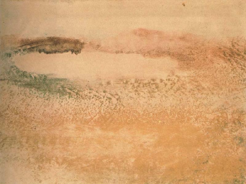 Edgar Degas A Lake in the Pyreness oil painting image